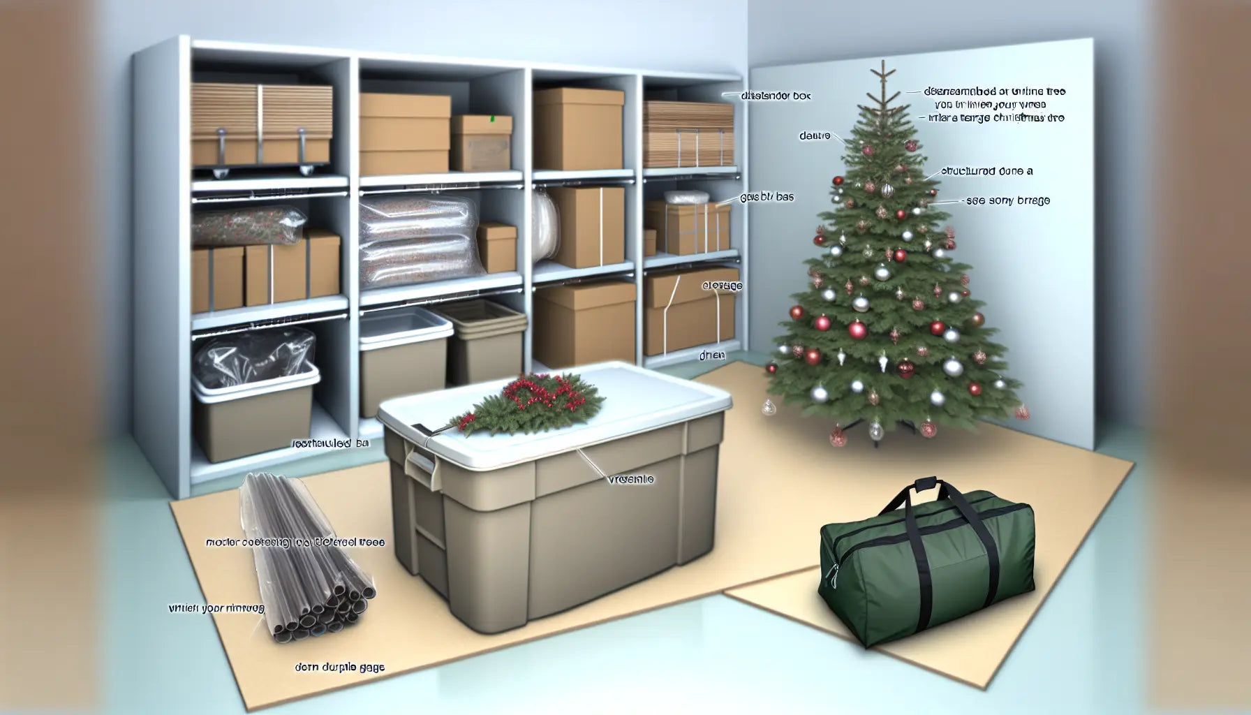 Comment bien ranger son sapin de Noël