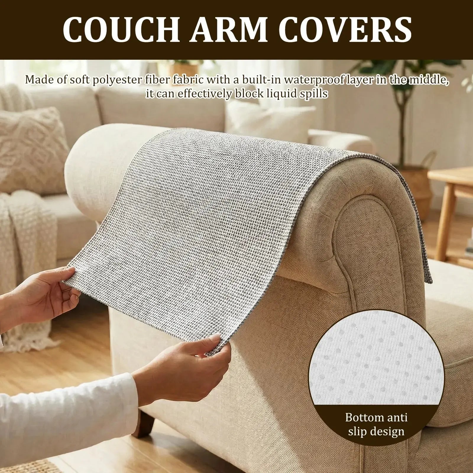 Housse Accoudoir Canapé Imperméable ACCUDRY