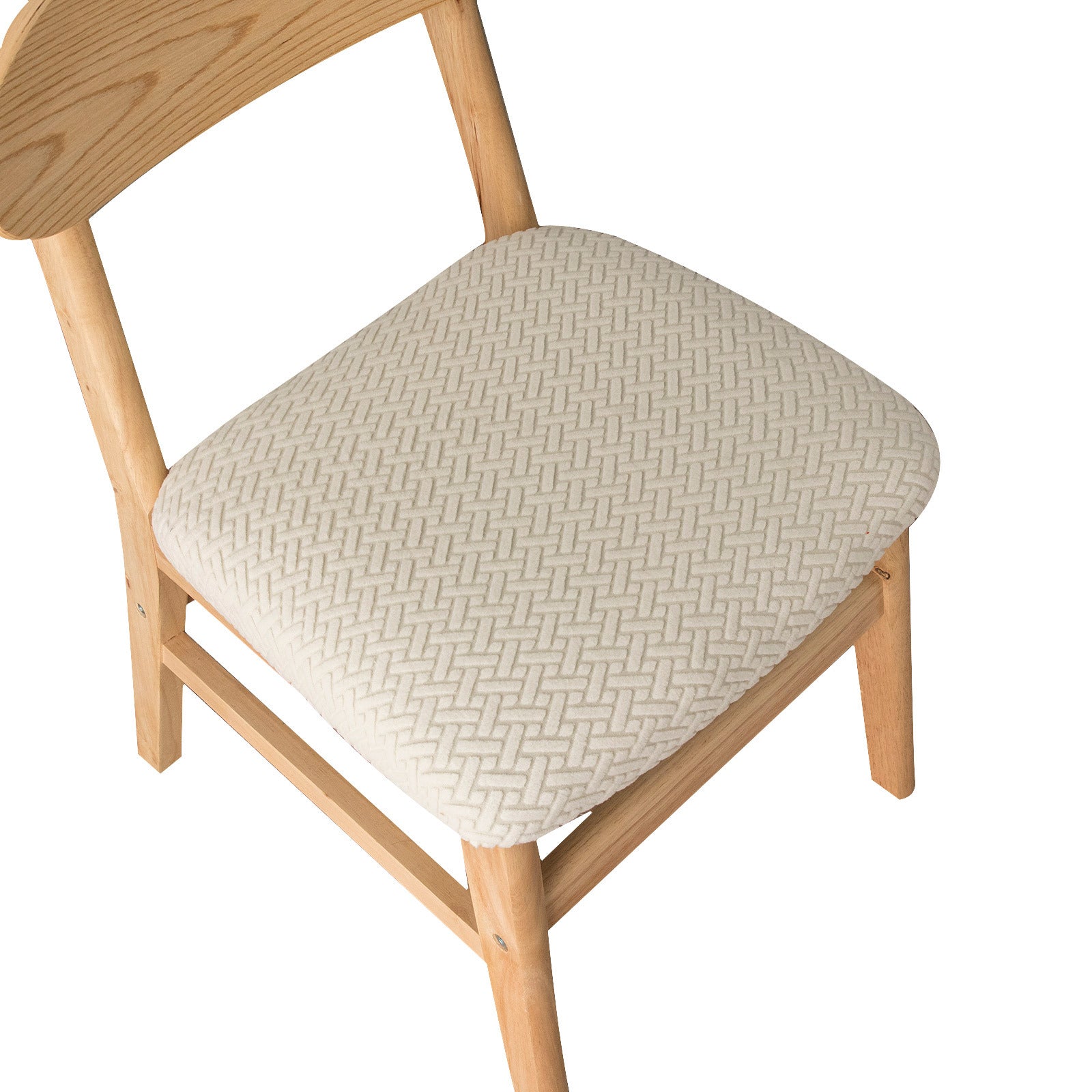 Housse Assise Chaise Moderne FLORIA Beige-40x50x8cm