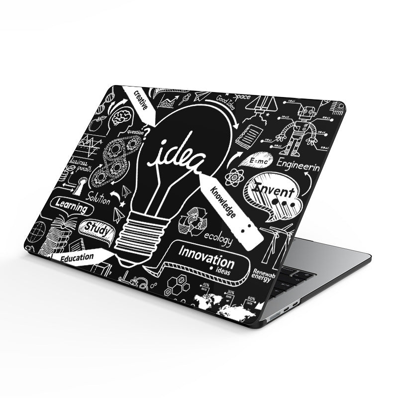 Housse Pour Ordinateur Plastique LUMIO Hot Silver Black Shell-Pro13 Inch A1708