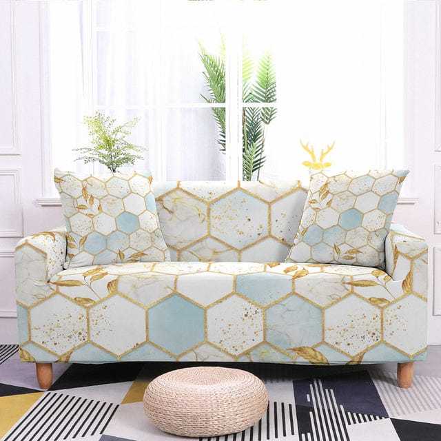 ALVEOLY - Housse de canapé extensible résistante - Housse de France