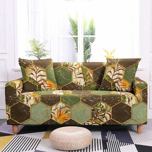 ALVEOLY - Housse de canapé extensible résistante - Housse de France