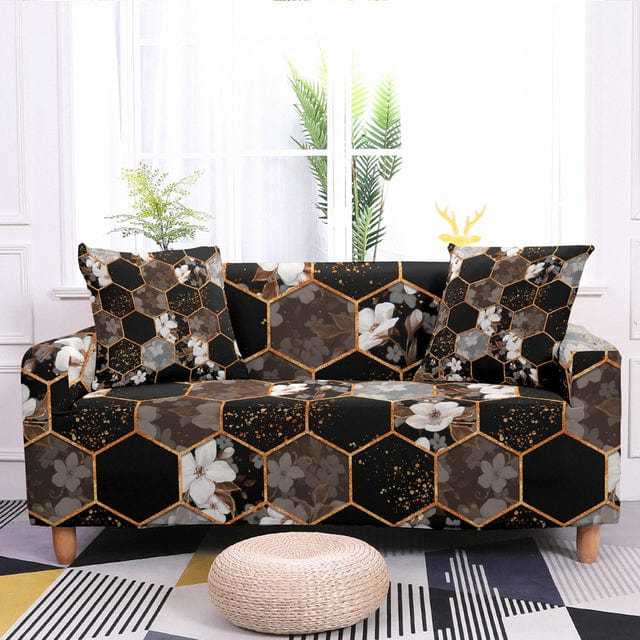 ALVEOLY - Housse de canapé extensible résistante - Housse de France