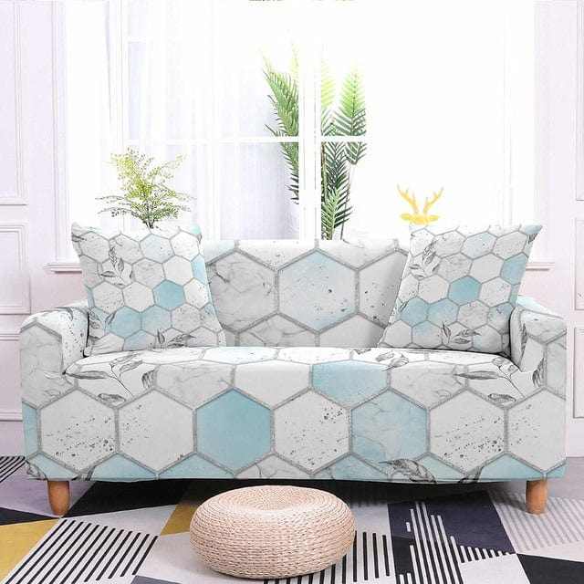 ALVEOLY - Housse de canapé extensible résistante - Housse de France