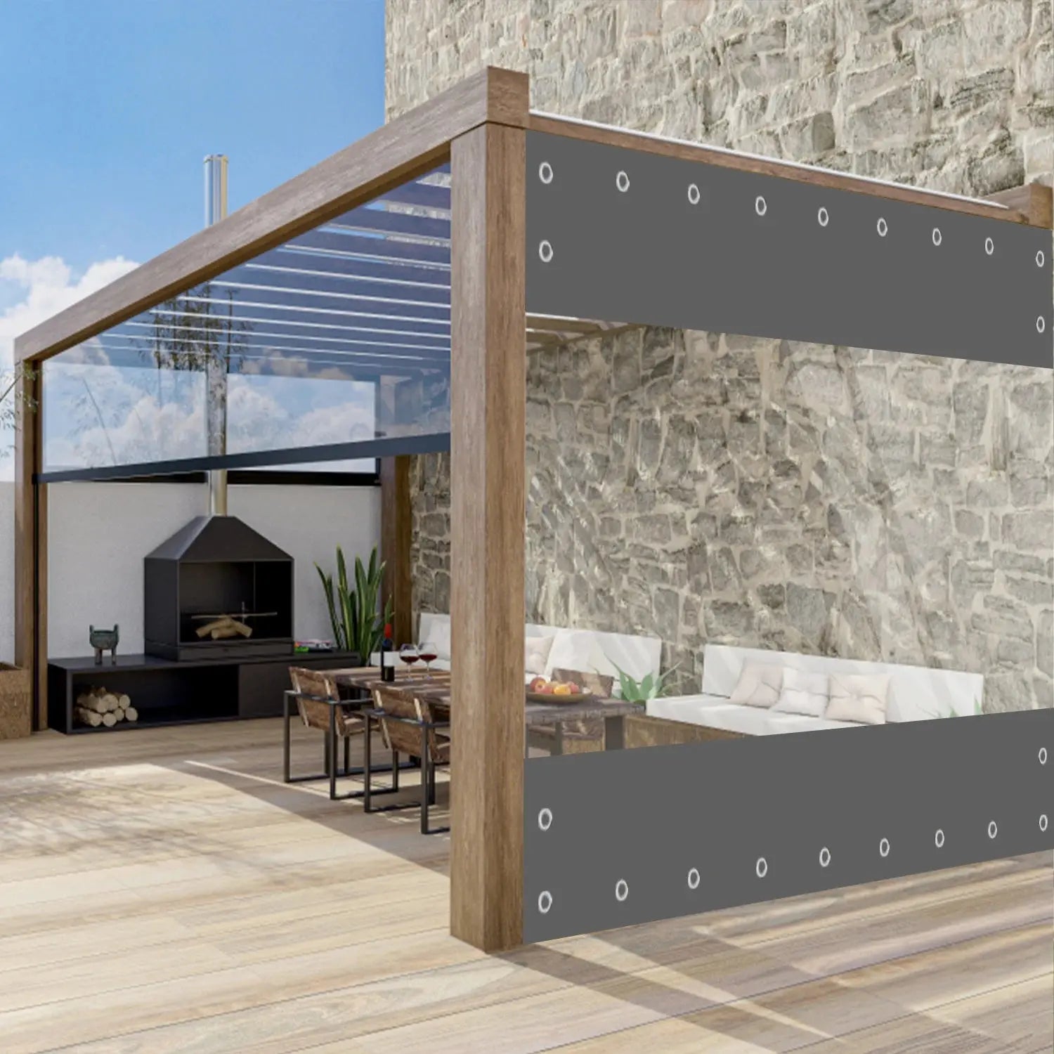 Bâche Imperméable PVC Extérieur VIVALA Housse de France