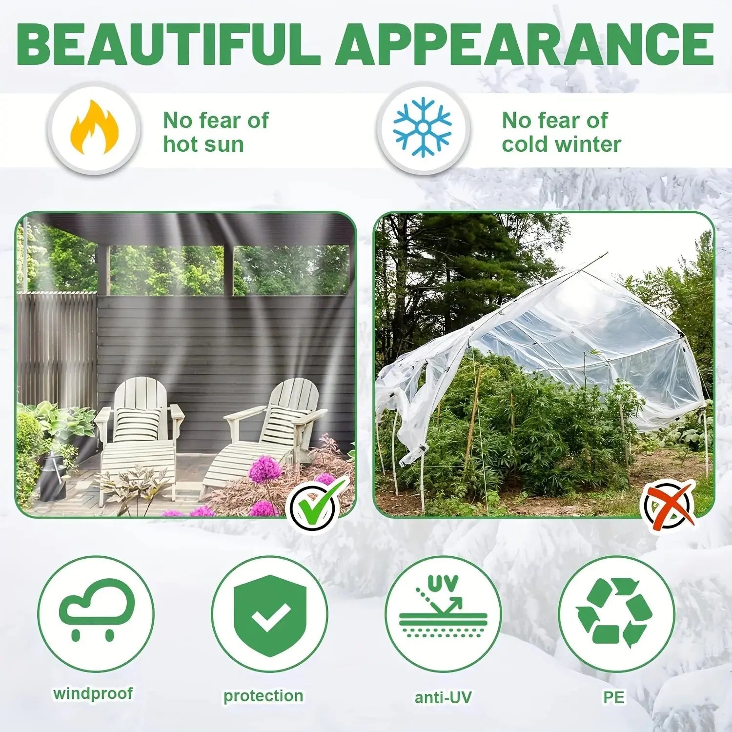 Bâche Imperméable Transparente GARDURO Housse de France