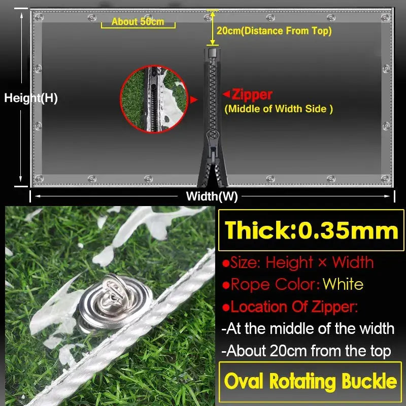 Bâche Imperméable Transparente Zilos Housse de France