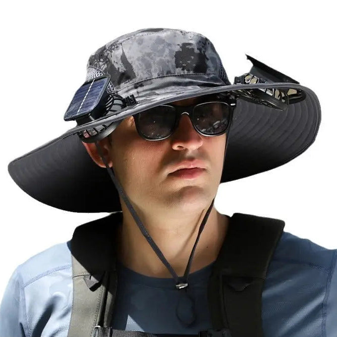 Chapeau à large bord ventilé solaire anti UV SUNCAP Housse de France