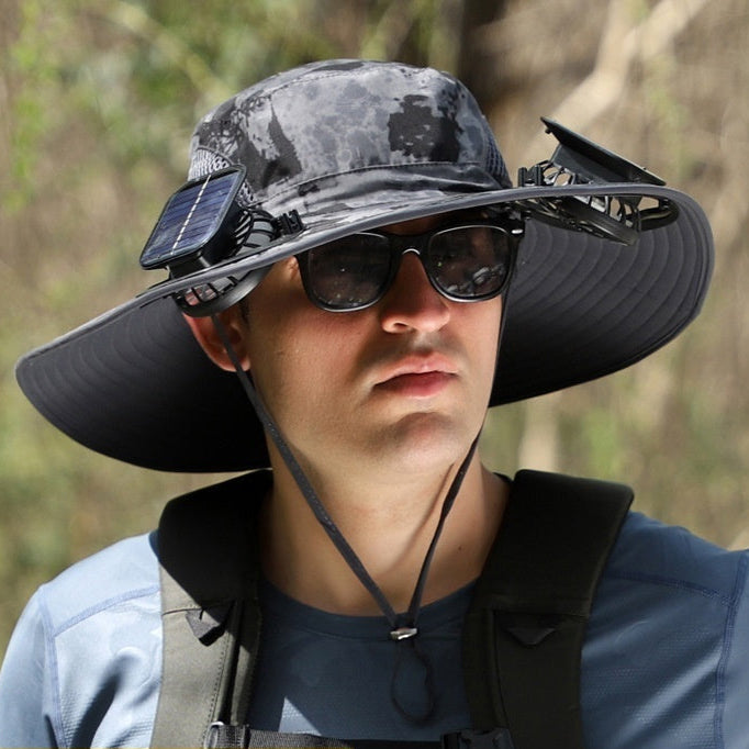 Chapeau à large bord ventilé solaire anti UV SUNCAP Housse de France