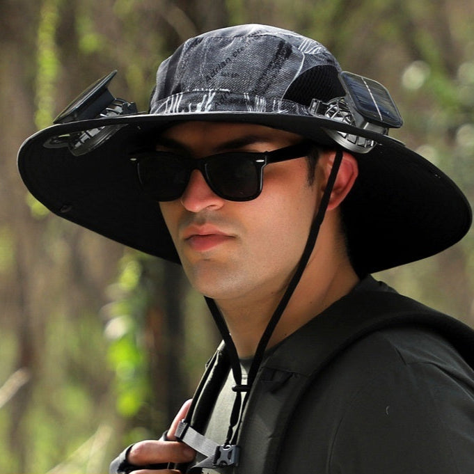 Chapeau à large bord ventilé solaire anti UV SUNCAP Housse de France