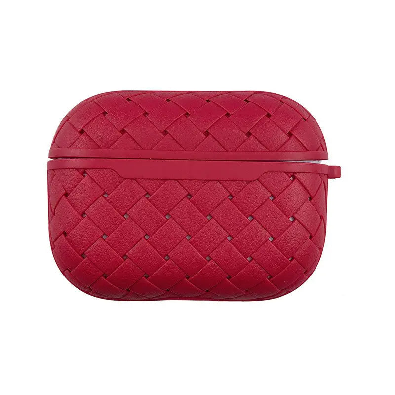 Coque AirPods Pro Résistante WOVEN Red-Airpods 1 2