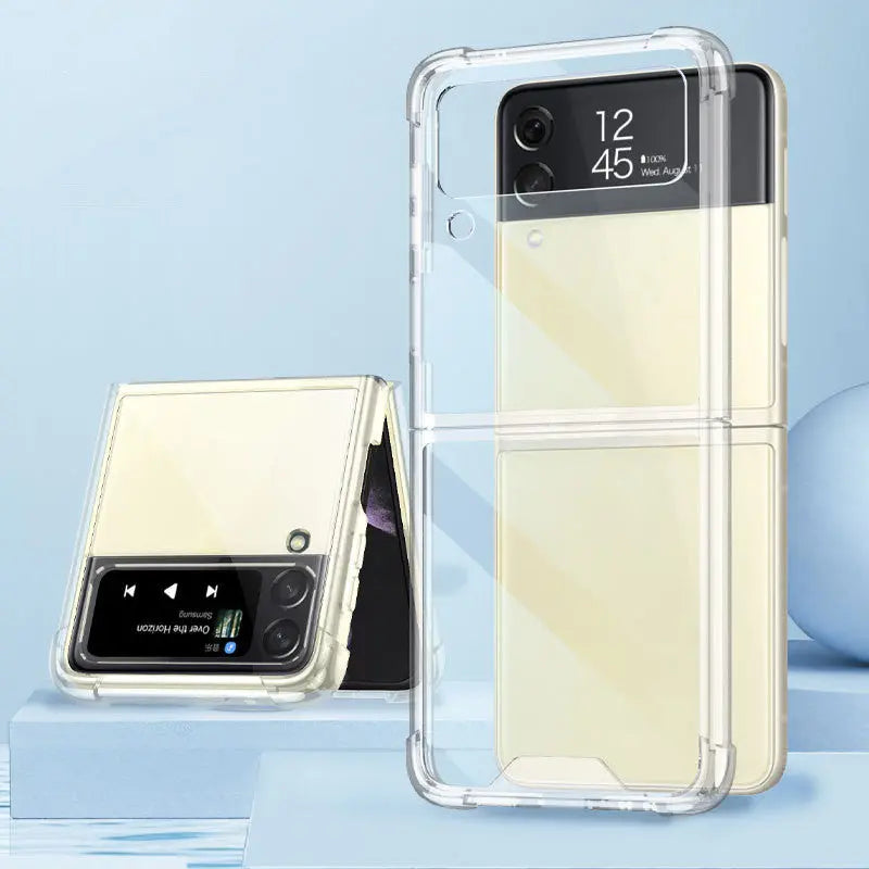 Coque Téléphone Antichoc VERTEX Transparent-Samsung Galaxy Z Flip4