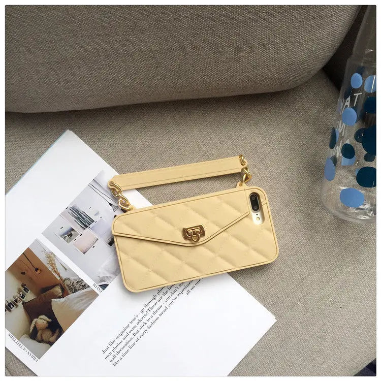 Coque Téléphone Chic FURENA Khaki-With card chain-iPhone12pro