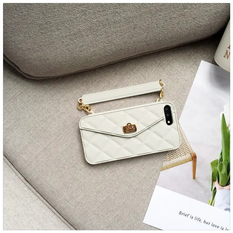 Coque Téléphone Chic FURENA Grey-With card chain-iPhone12pro