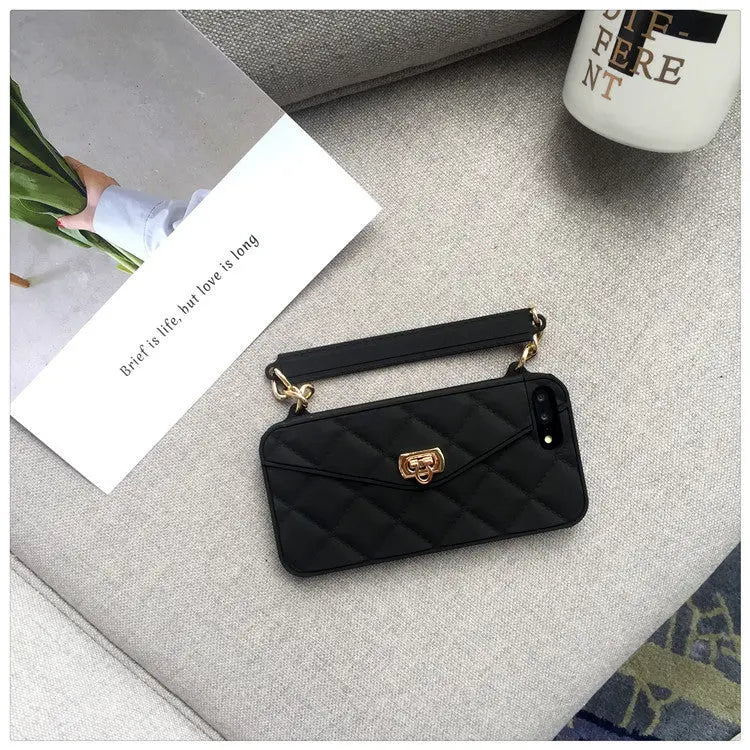 Coque Téléphone Chic FURENA Black-With card chain-Iphone 11Pro