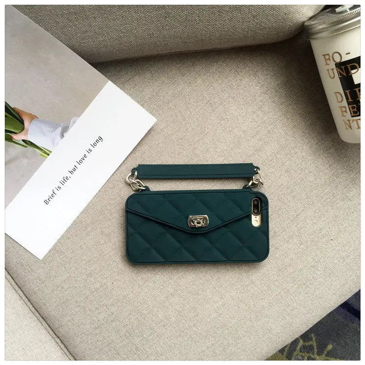 Coque Téléphone Chic FURENA Dark green-With card chain-Iphone 11Pro Max