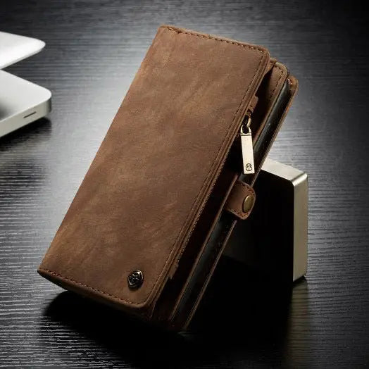 Coque Téléphone Cuir Amovible DARVIN Brown-iPhone6s