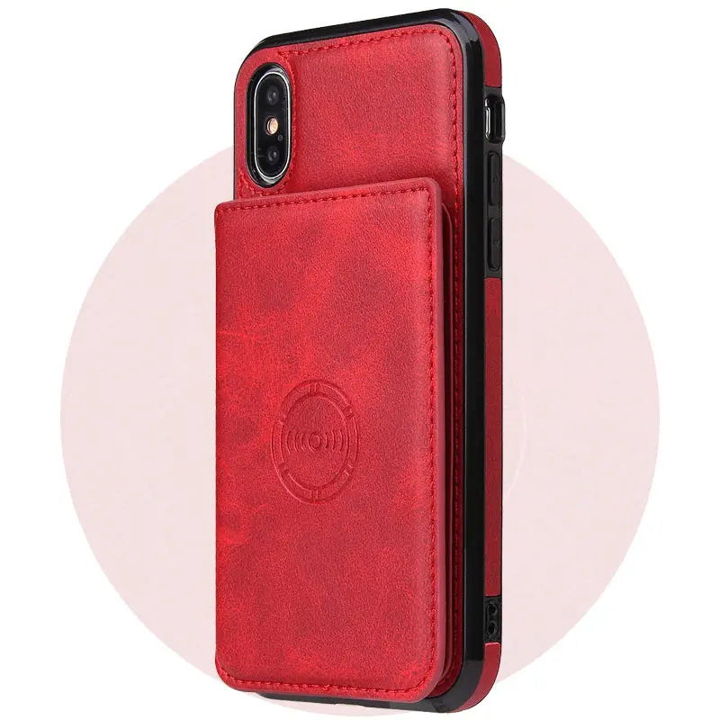 Coque Téléphone Cuir Unisexe SOMELUX Red-IPhone11Promax