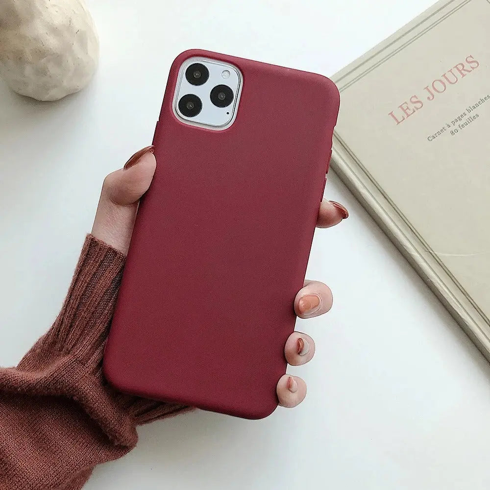 Coque Téléphone Frosted CELINA Red-IPhoneXR