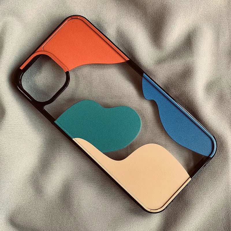 Coque Téléphone Géométrique MODIKO Black-iphone 8