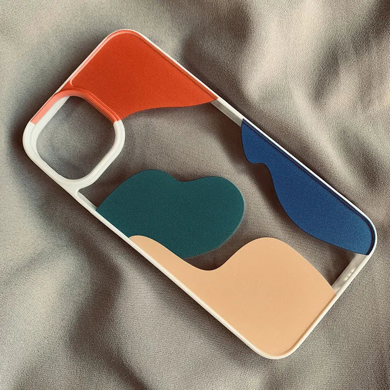 Coque Téléphone Géométrique MODIKO White-IPhone XS Max