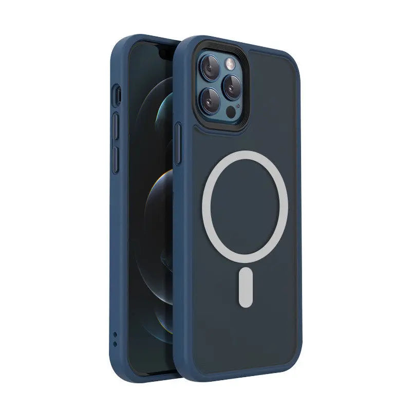 Coque Téléphone Magnétique MAXPRO Matte blue-Iphone 12Pro
