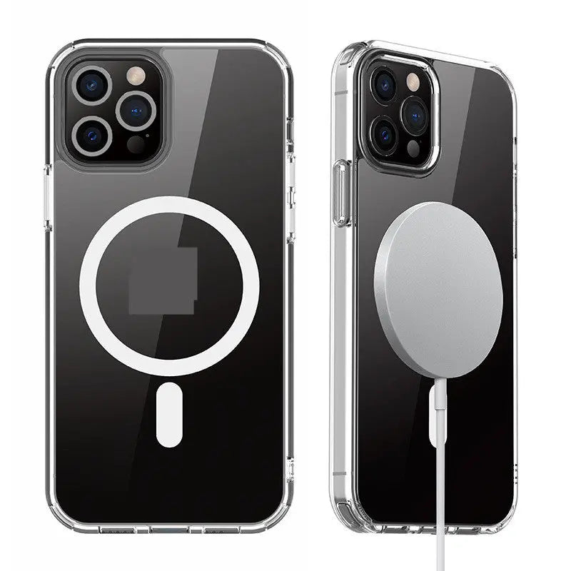 Coque Téléphone Magnétique MAXPRO Transparent-IPhone12 Pro Max