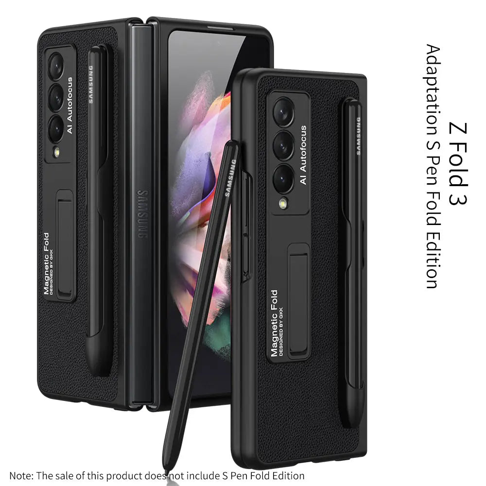 Coque Téléphone Magnétique PROTECTX Black-Galaxy Z Fold3