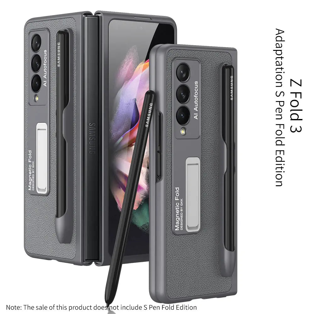 Coque Téléphone Magnétique PROTECTX Grey-Galaxy Z Fold3