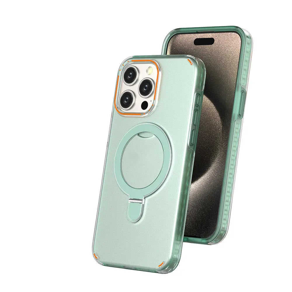 Coque Téléphone Magnétique ZENAX Mint Green-IP15