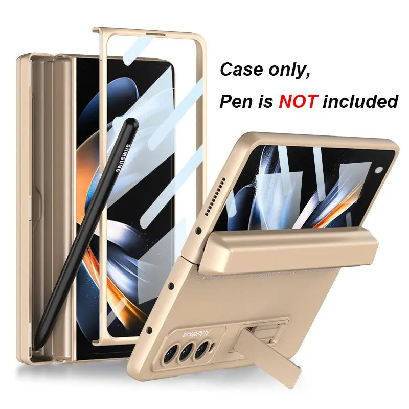 Coque Téléphone Magnétique ZENMAX Champagne-Samsung Galaxy Z Fold4