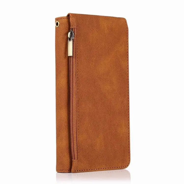 Coque Téléphone PU Élégant ZINA Brown-Note20