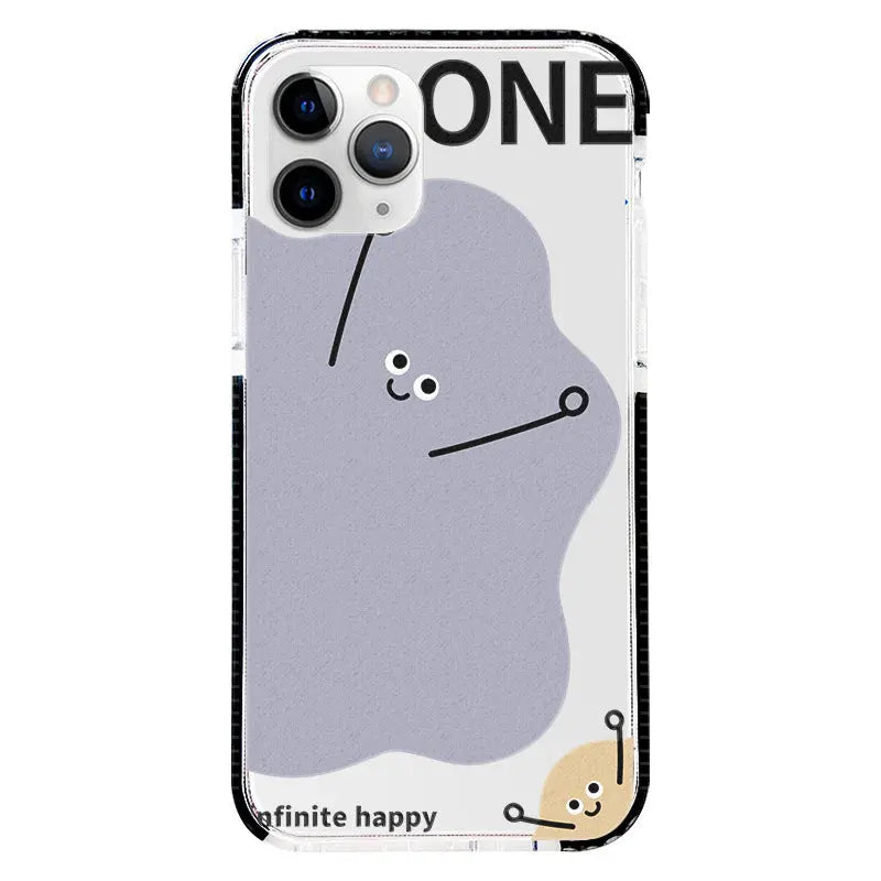 Coque Téléphone Peinte RIOXO Black-IPhone XS Max