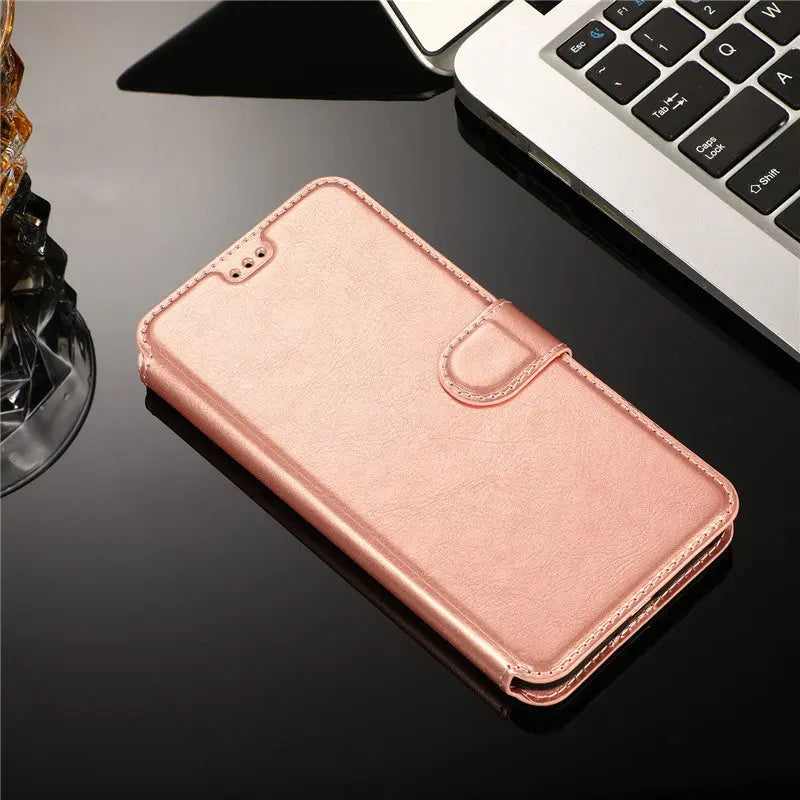 Coque Téléphone Portefeuille CALIDO Pink-IPhone XS Max