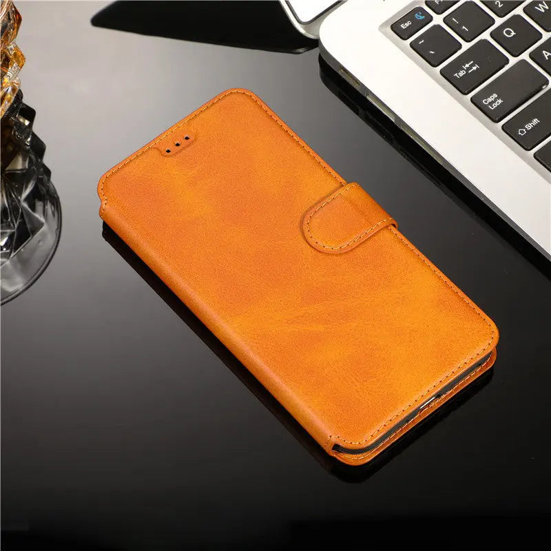 Coque Téléphone Portefeuille CALIDO Orange-iPhone6s