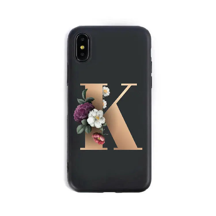 Coque de Téléphone Alphabet Fleuris ZYRA K-6 6S