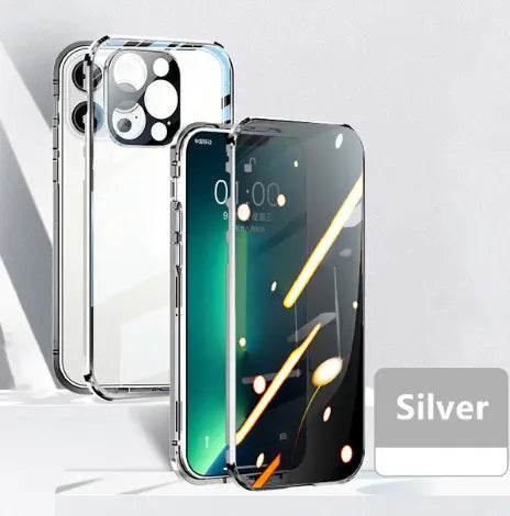 Coque de Téléphone Anti-Privacy MAGNETO Silver-Iphone 11