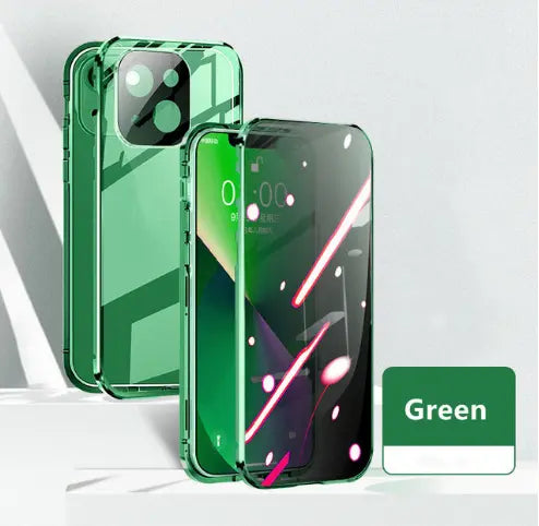 Coque de Téléphone Anti-Privacy MAGNETO Green-Iphone12pro Max