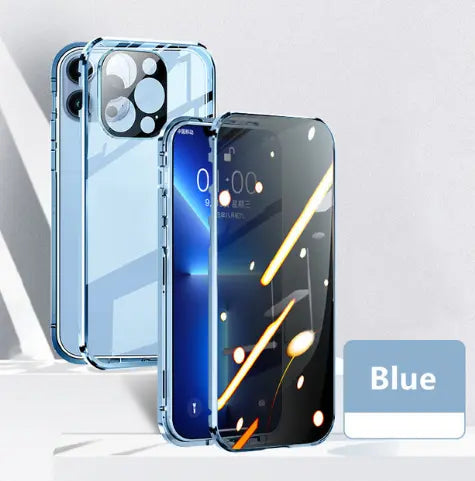 Coque de Téléphone Anti-Privacy MAGNETO Blue-Iphone15Promax