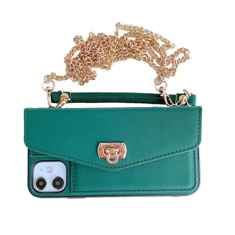 Coque de Téléphone Bandoulière FUZIO Dark green-IPhonex xs