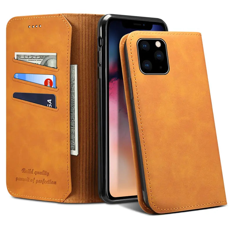 Coque de Téléphone Business CLAMOR Brown-IPhone XR