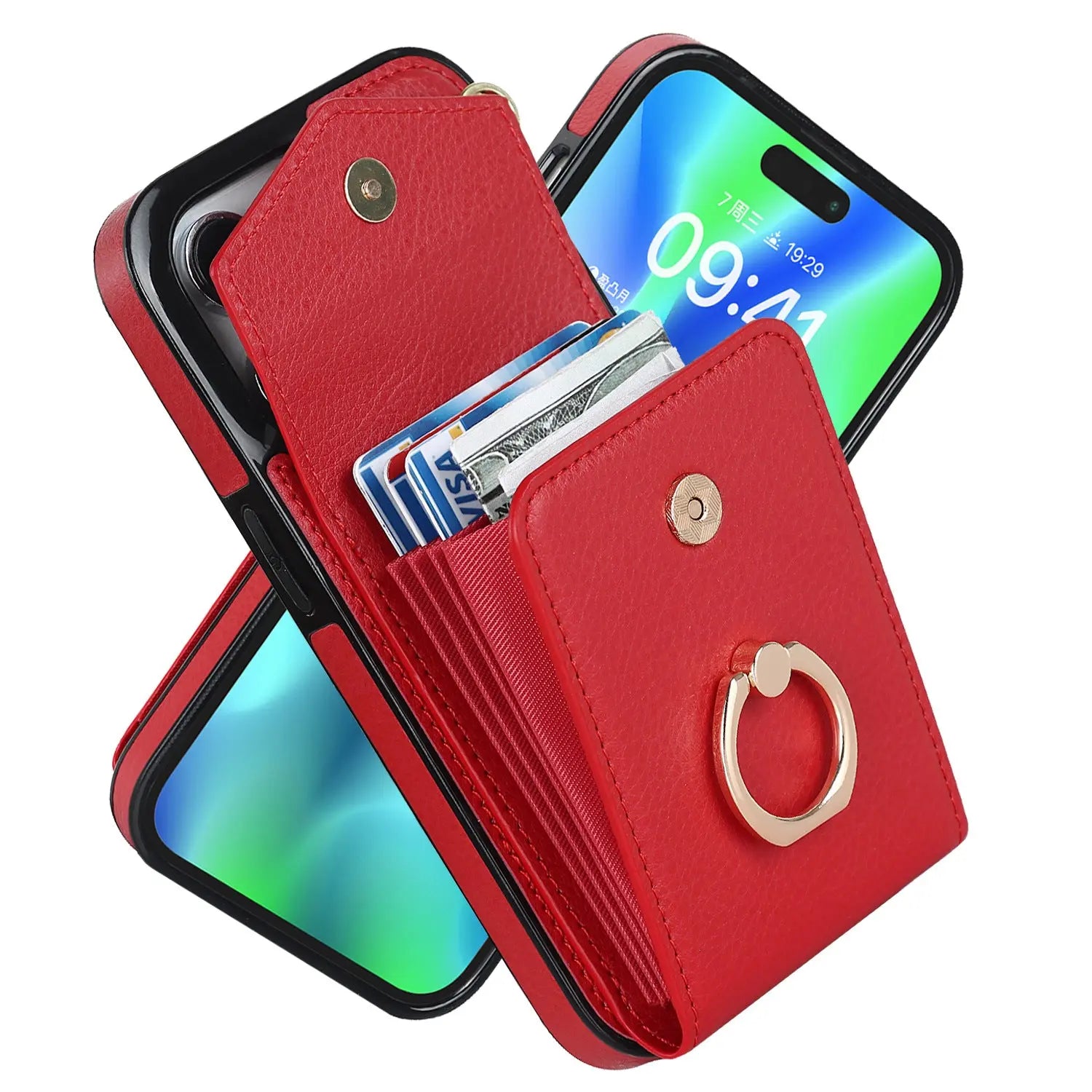 Coque de Téléphone Créative PU Jazz Red-IPhone 6 Plus