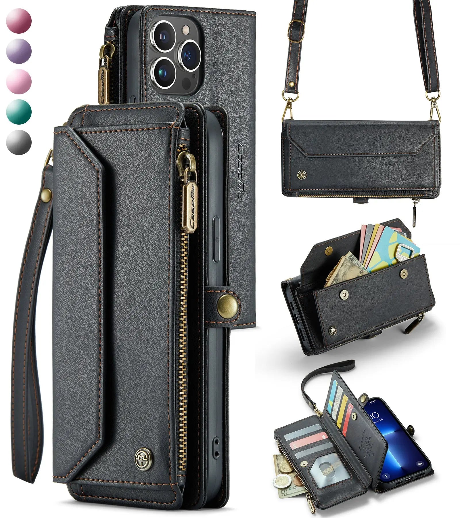 Coque de Téléphone Cuir Étui ZOKAR Black-Galaxy S20 ULTRA