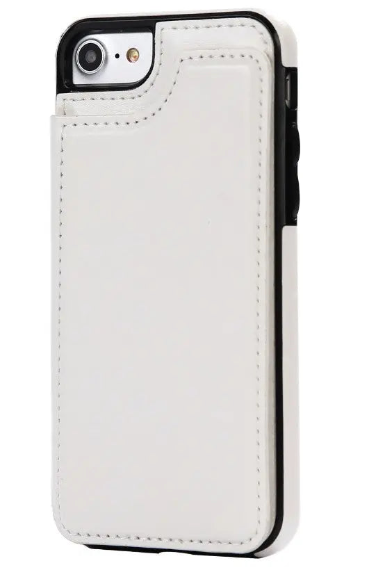 Coque de Téléphone Cuir Protectrix White-IPhone7P or 8P