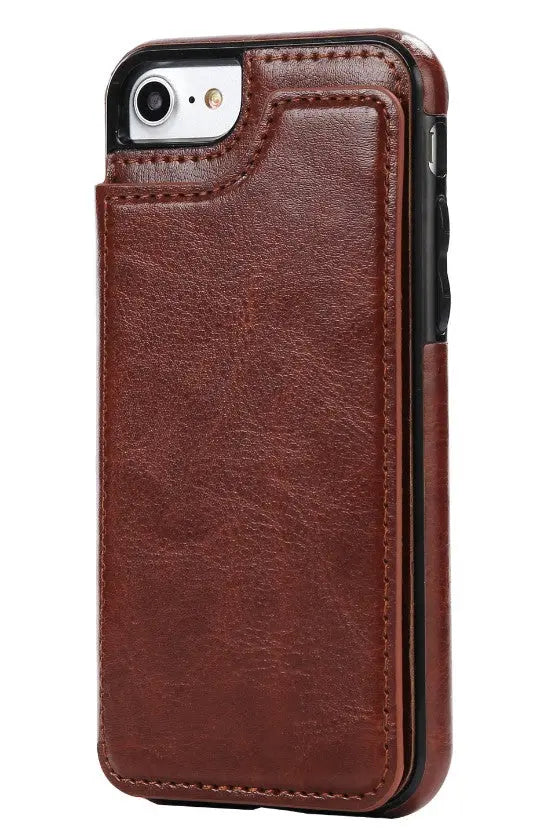 Coque de Téléphone Cuir Protectrix Brown-IPhoneX iPhone10