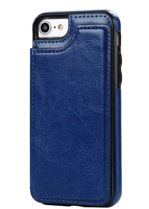 Coque de Téléphone Cuir Protectrix Blue-Samsung S7edge