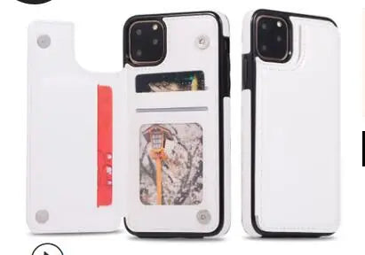 Coque de Téléphone Cuir Protectrix White-Iphone 11