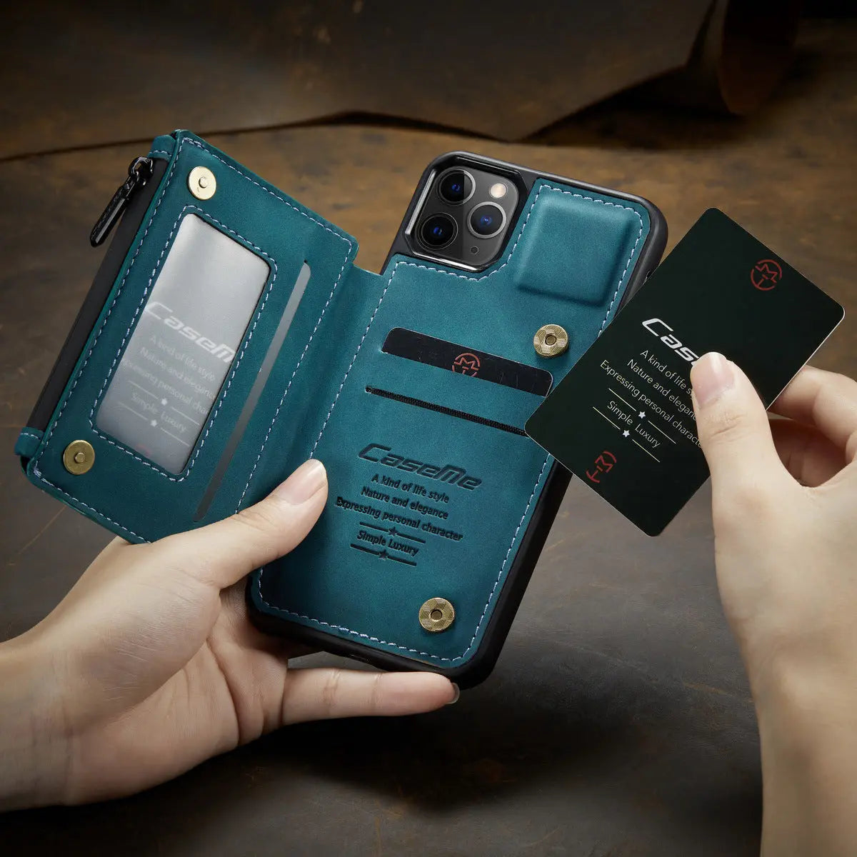 Coque de Téléphone Élégante TRIO Blue-IPhone XS