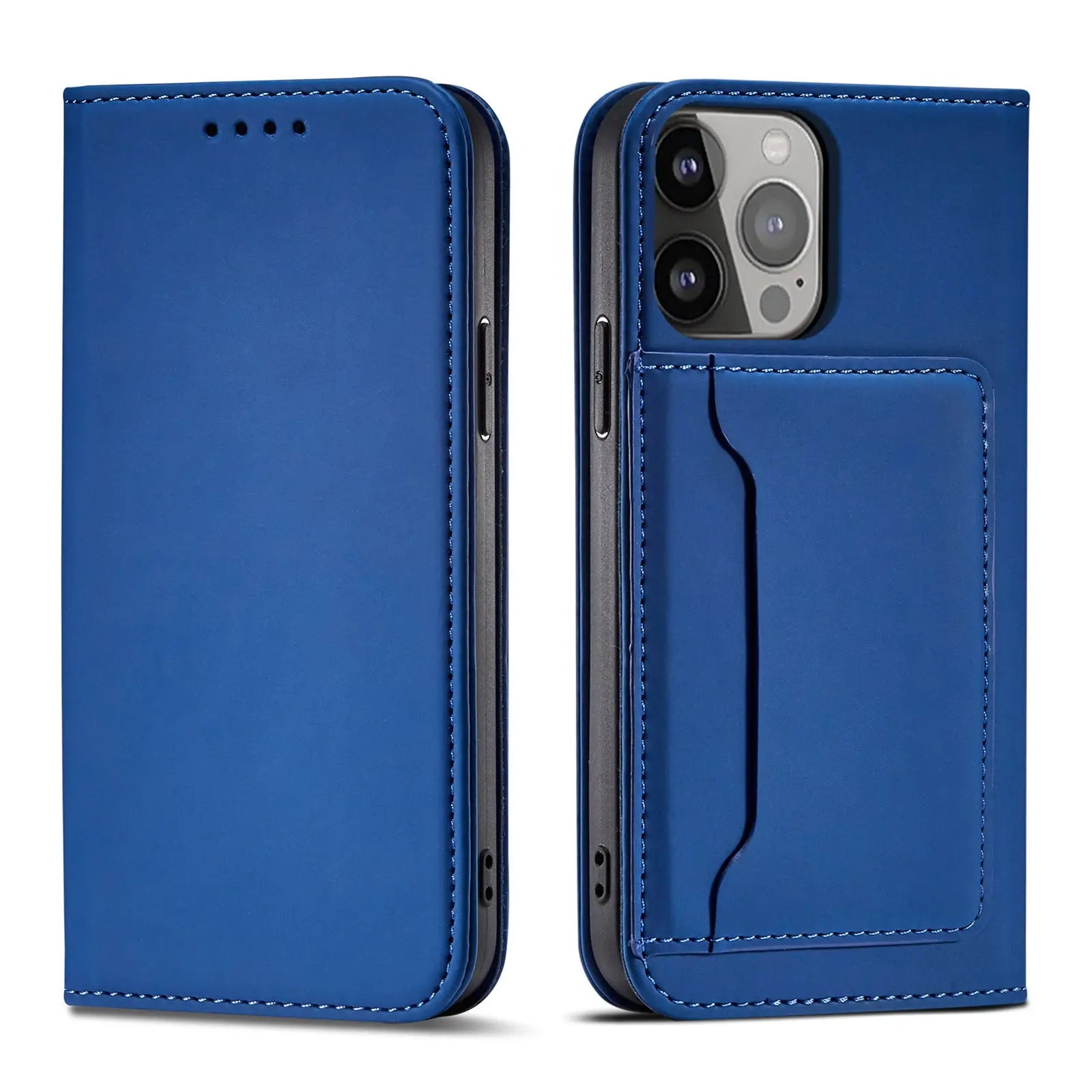 Coque de Téléphone Flip Business GARNO Blue-Iphone 11