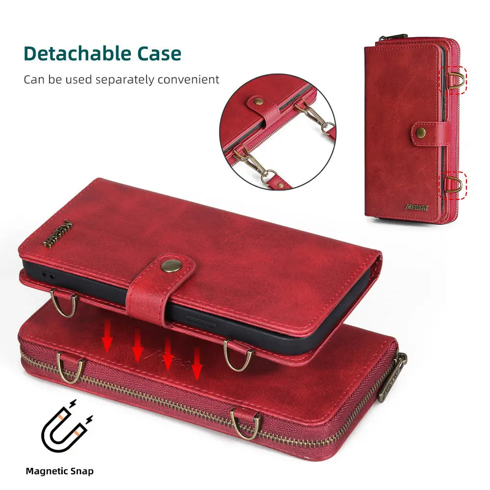 Coque de Téléphone Flip PU MEGSHI